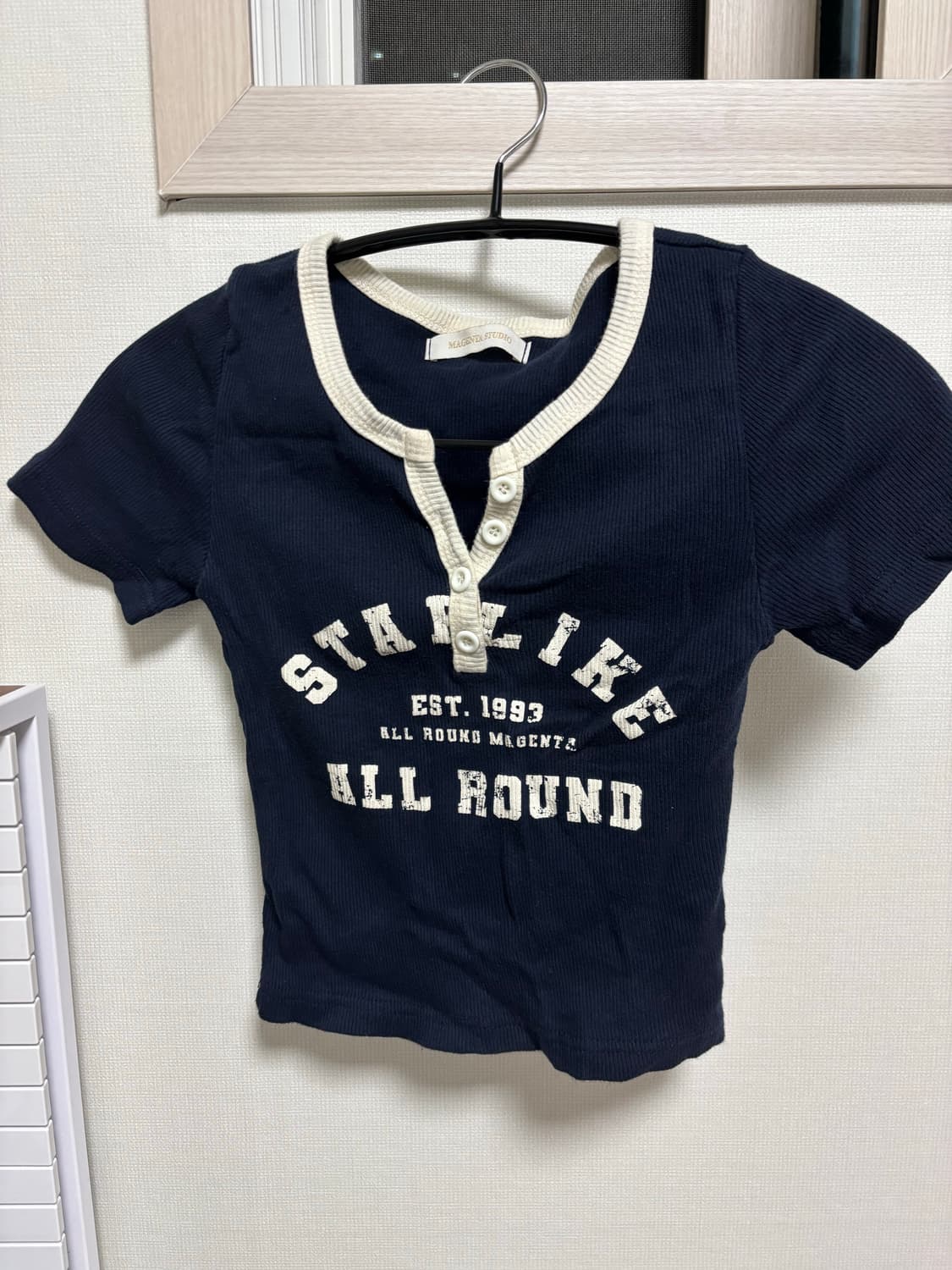 빈티지 크롭반팔티 상품이미지1