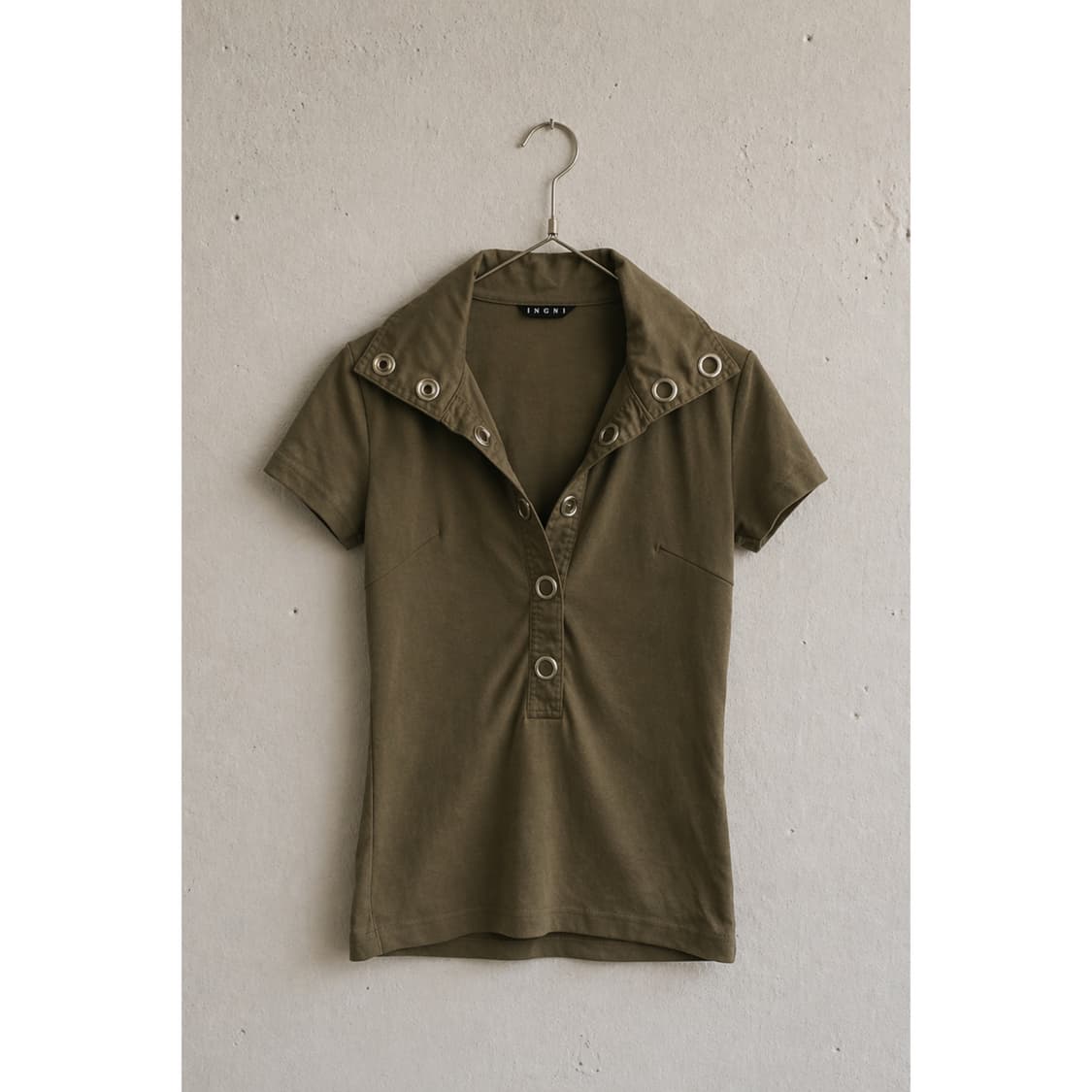 카키 셔츠+캉캉 스커트 코디 set 상품이미지2