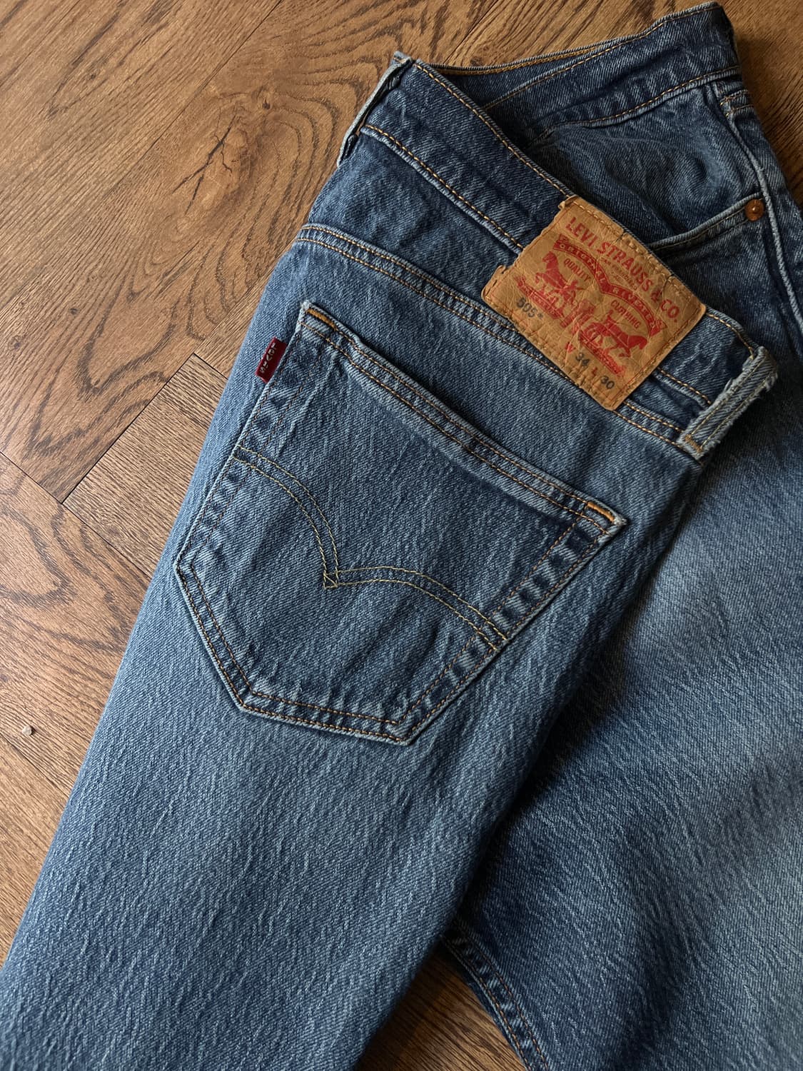 [34]리바이스 505 빈티지 워싱 스트레치 데님 팬츠 상품이미지6