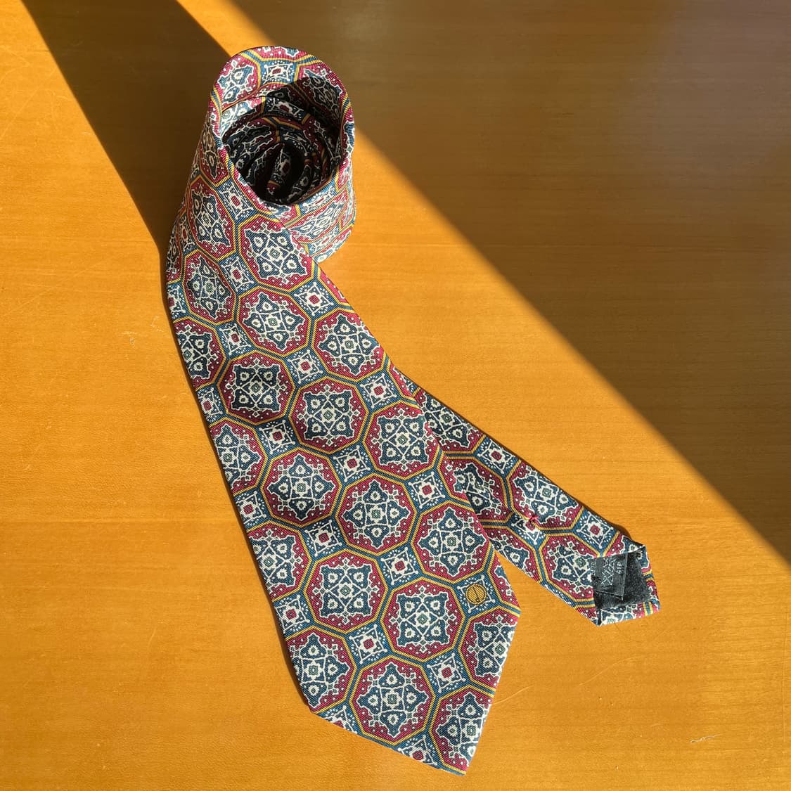 90s 던힐 이태리 메이드 메달리온 넥타이 영국 메이드 상품이미지2