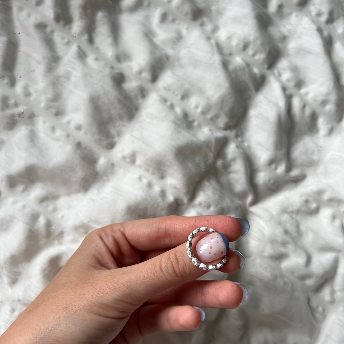 💍 실버 라인 스톤 반지 상품이미지5