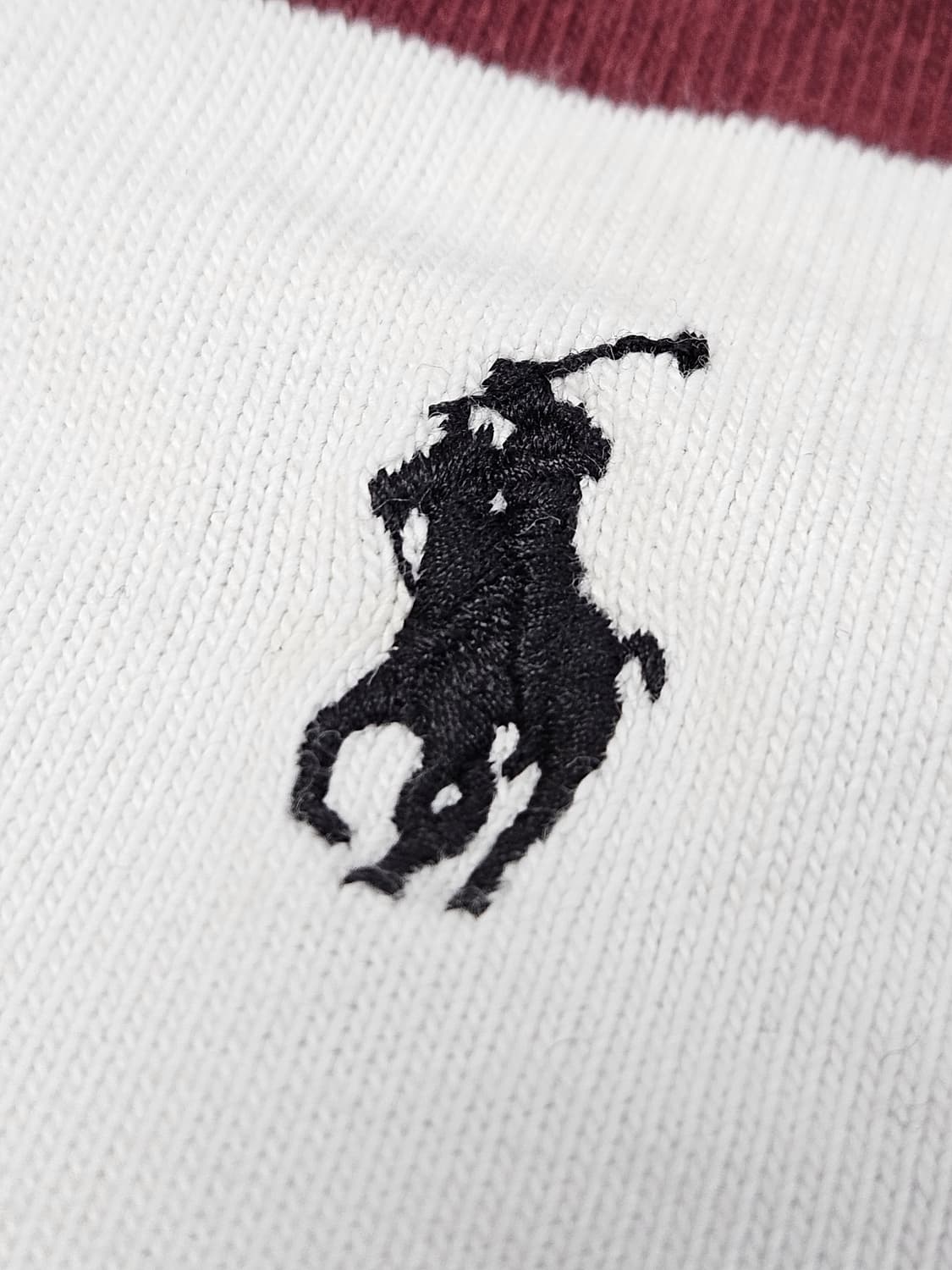 00s 미국 빈티지 폴로랄프로렌 스트라이프 럭비티 커스텀핏 XL 상품이미지4