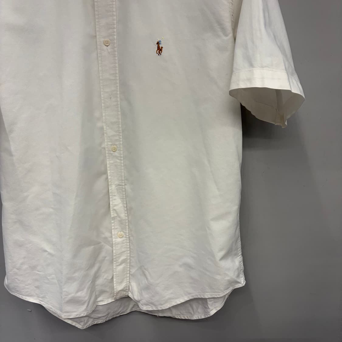 폴로 랄프 로렌 화이트 반팔 셔츠 XL 상품이미지3