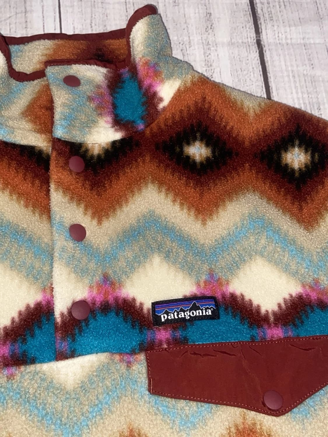 00s 파타고니아 신칠라 스냅-T 아즈텍 패턴 멕시코 상품이미지2