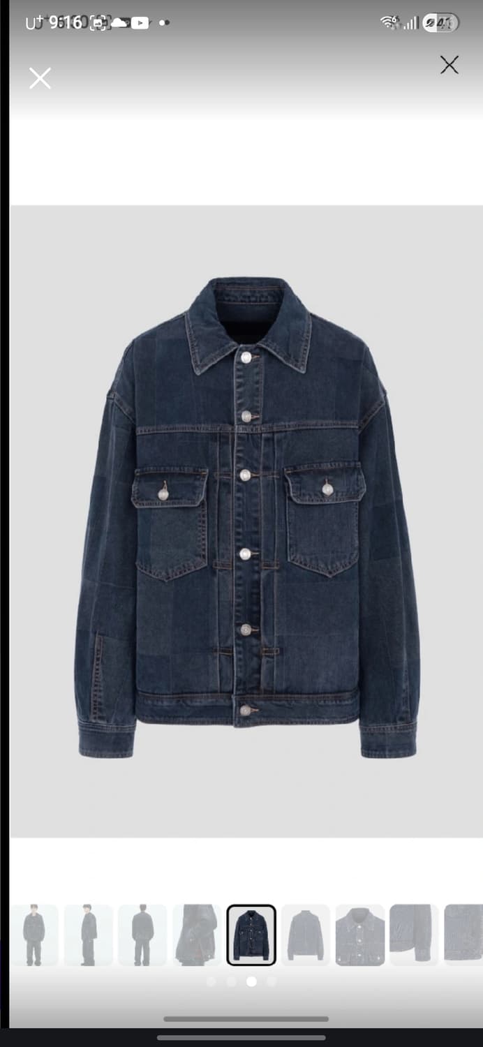 준지 25fw 자카드 데님 트러커 상품이미지3