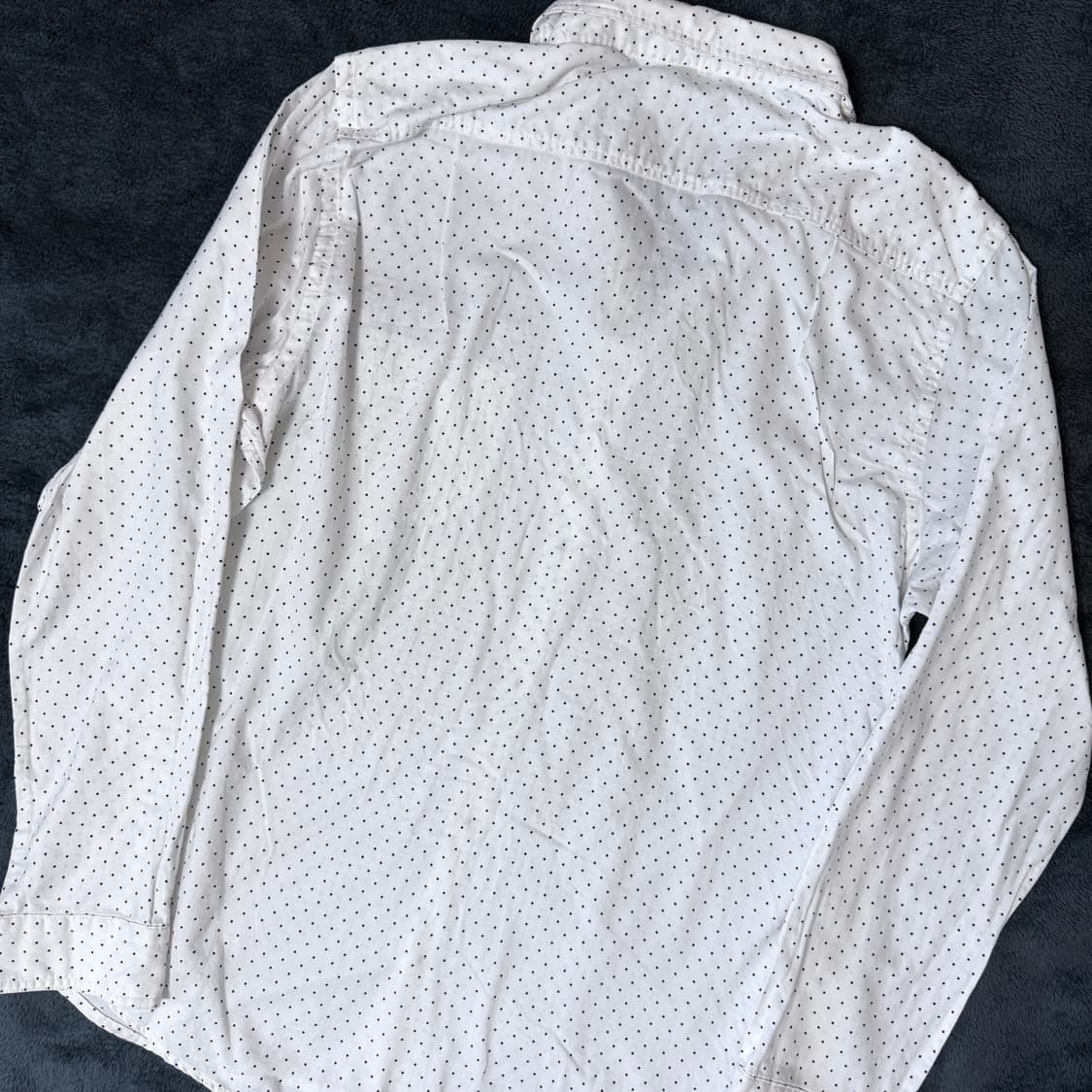 버버리 블랙라벨 도트 화이트 셔츠 상품이미지3