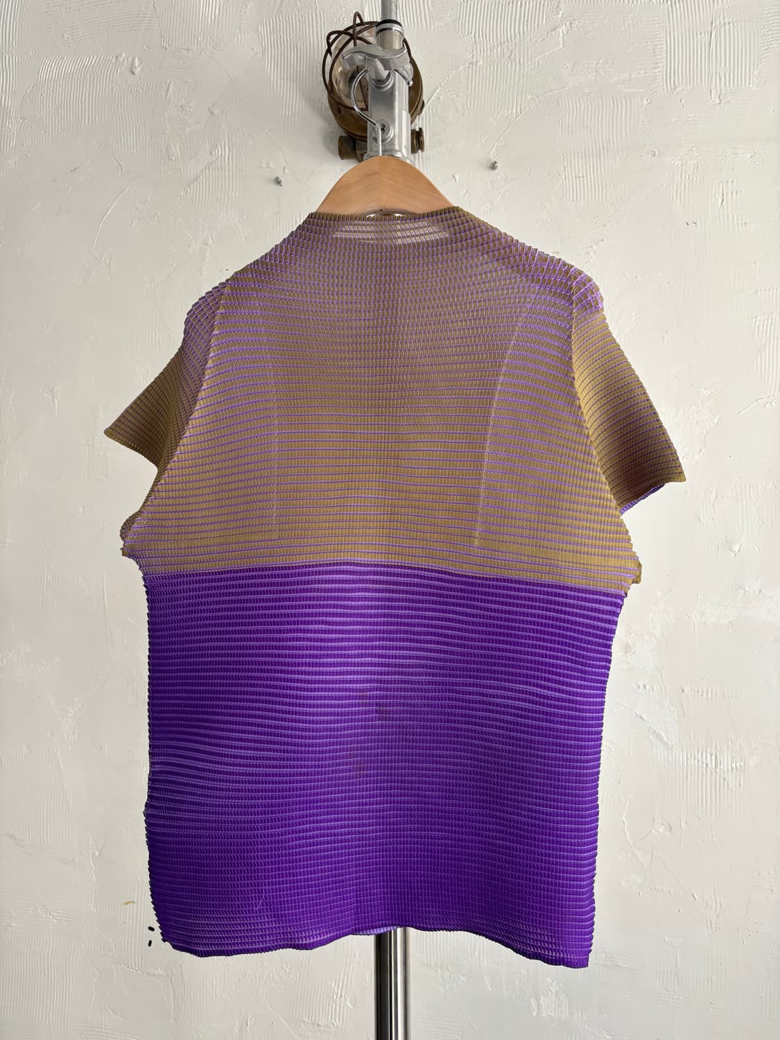 Issey Miyake 이세이미야케 옐로우-퍼플 테노이드 플리츠 라인 반 상품이미지6