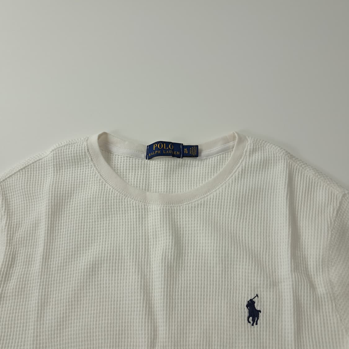 CK342 XL 폴로 화이트 와플 티셔츠 상품이미지2