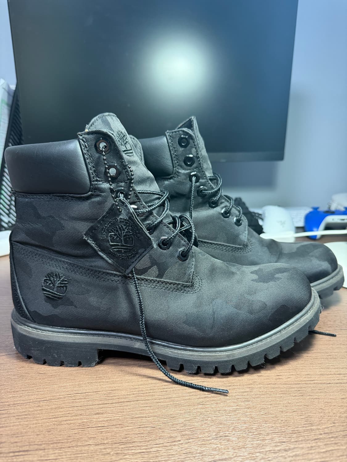 팀버랜드 프리미엄 6인치 자카드 블랙 카모 부츠 270 상품이미지4