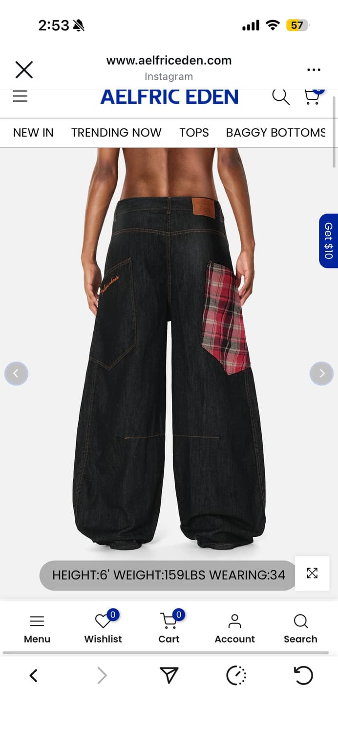 AELFRIC EDEN BAGGY BARREL JEANS 28 상품이미지2