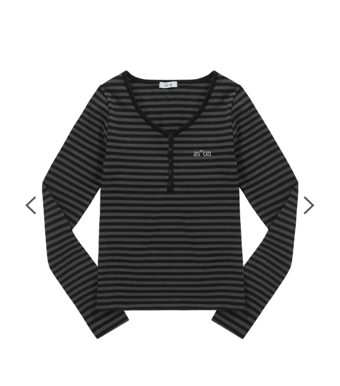 애즈온 엘렌 티 ELLEN STRIPE TEE 상품이미지1