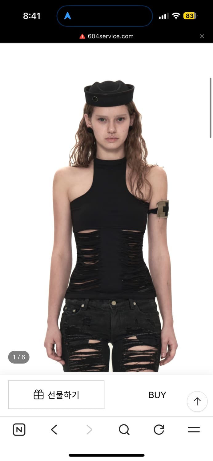 604service FRINGED CUTTING TOP 상품이미지1