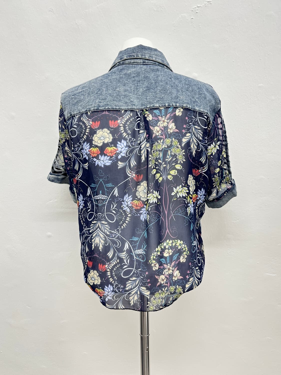 Vintage denim floral shirts  상품이미지4
