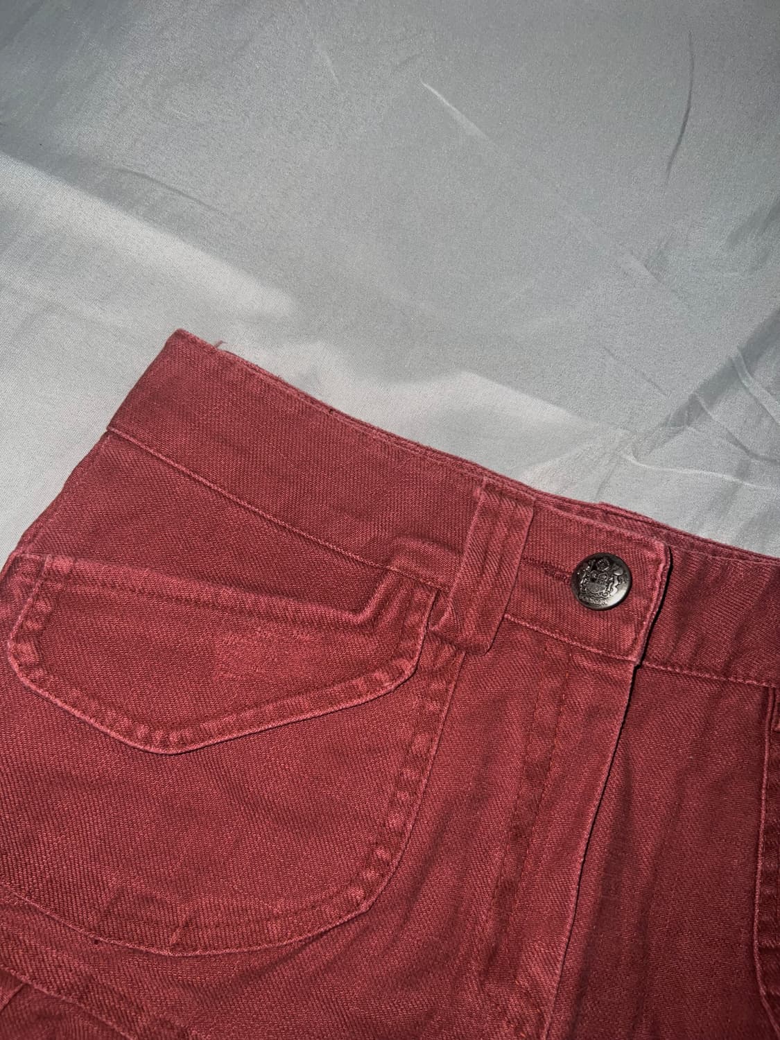 ✨vintage red pleats skirt y2k 프레피룩✨ 상품이미지4