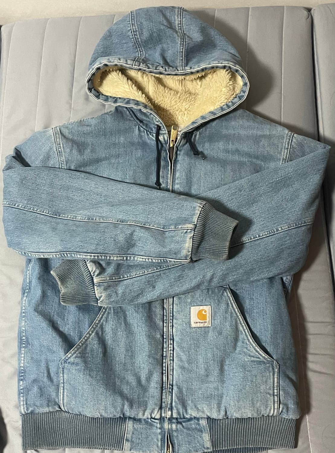 칼하트 wip 데님 연청 액티브 자켓 상품이미지1