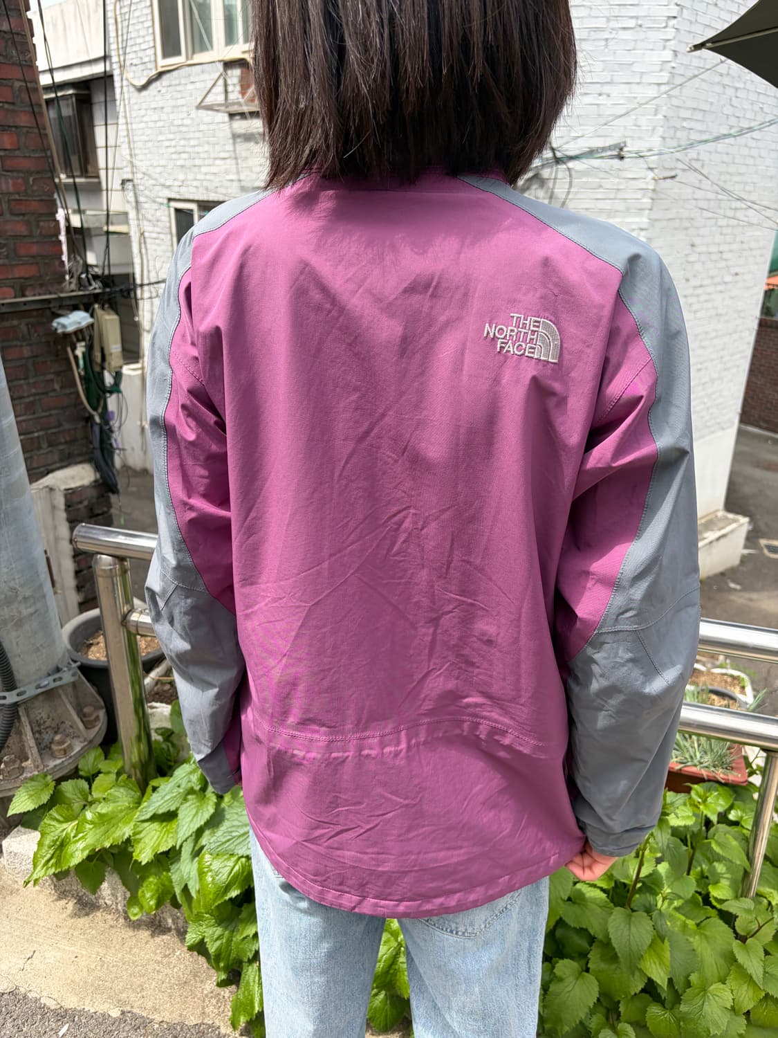 The North Face 퍼플 그레이 고어텍스 쉘 자켓 S  상품이미지5