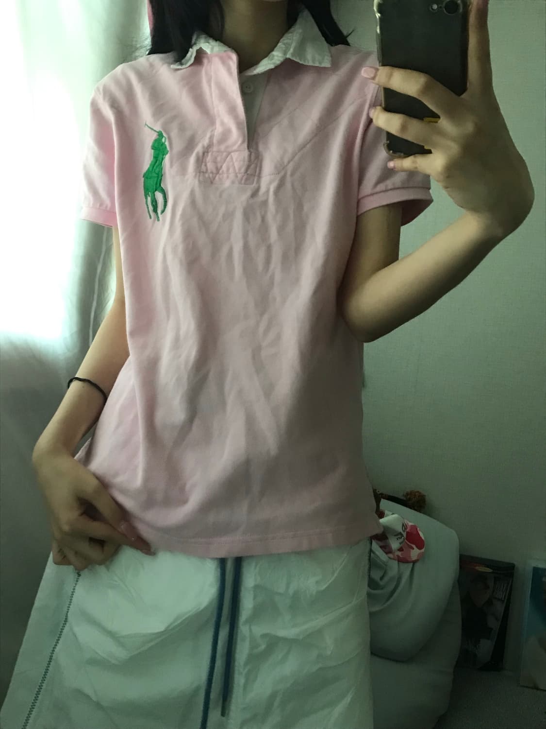 폴로 베이비핑크 빅포니 반팔티셔츠 상품이미지4