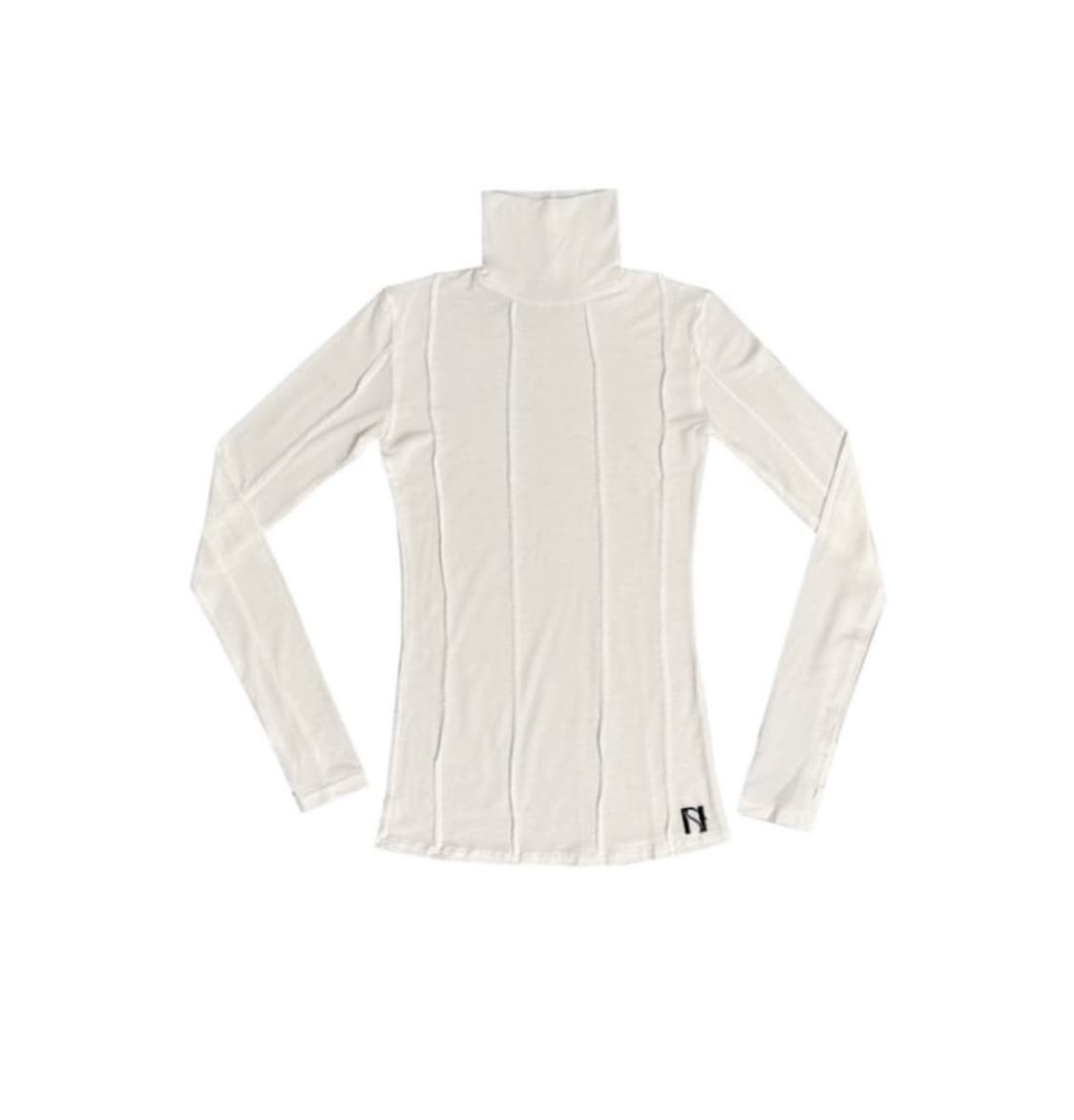 구해요..) 뉴얼린 핀턱 시스루탑 화이트 상품이미지1