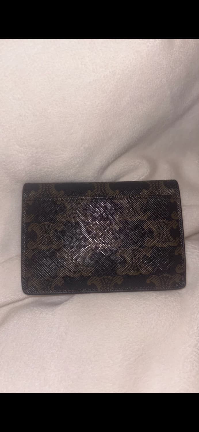 마지막 가격) 셀린느 트리옹프 캔버스 플랩 카드 홀더 상품이미지6