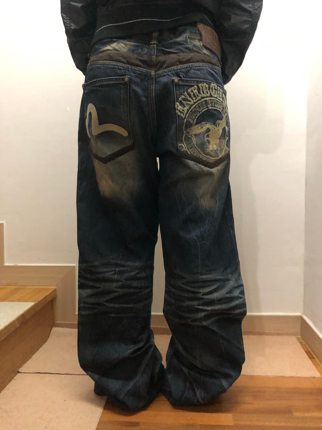 빈티지 에비수 데님 워싱 팬츠 상품이미지1