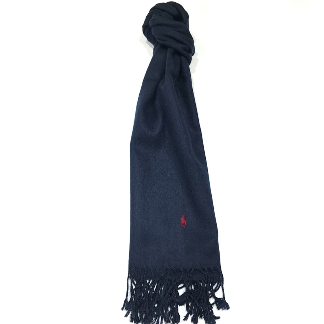 MX555 폴로 90s 스코틀랜드판 램스울 네이비 머플러 목도리 상품이미지5