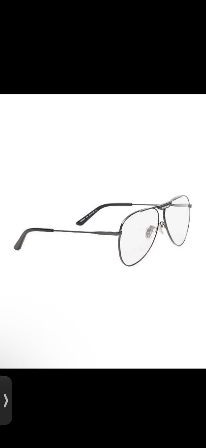 발렌시아가 에이비에이터 로고안경 블랙 상품이미지1