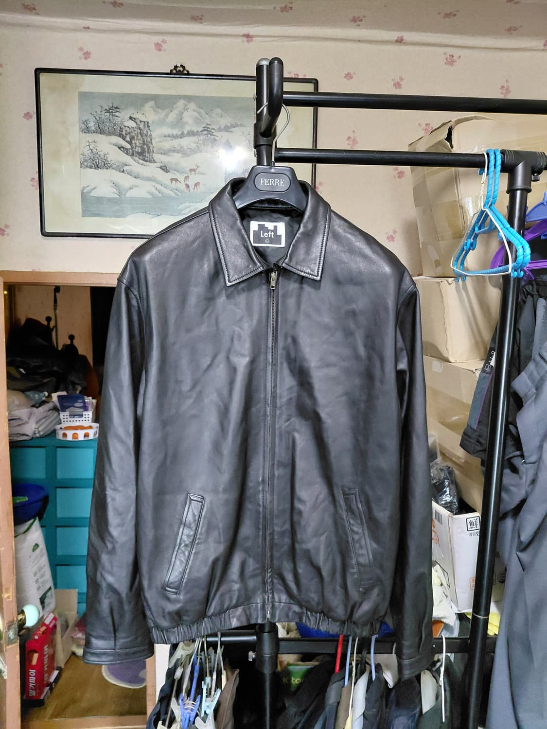 [레프트서울]양가죽 점퍼 L(105)사이즈  상품이미지1