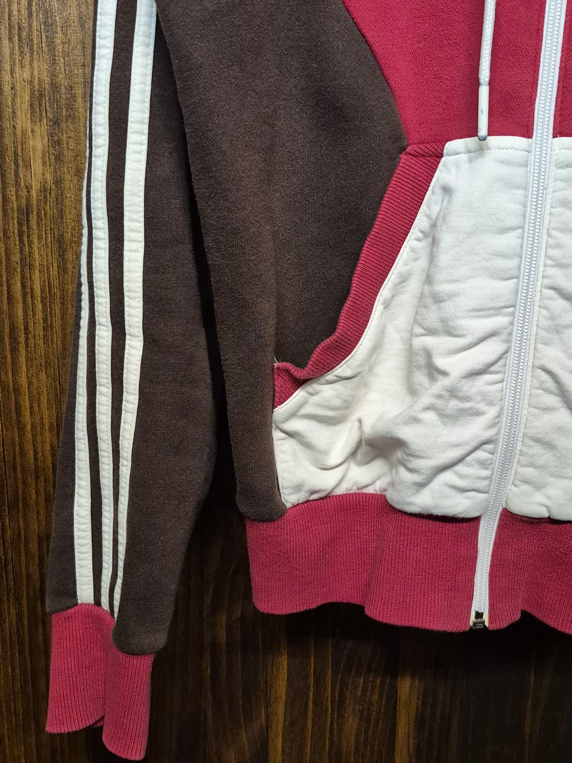 ADIDAS RED BROWN HOODIE ZIPUP  상품이미지5