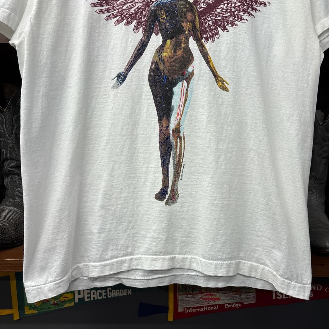 90s 너바나 In Utero '93 투어 프린팅 머천 티셔츠 N1209 상품이미지4