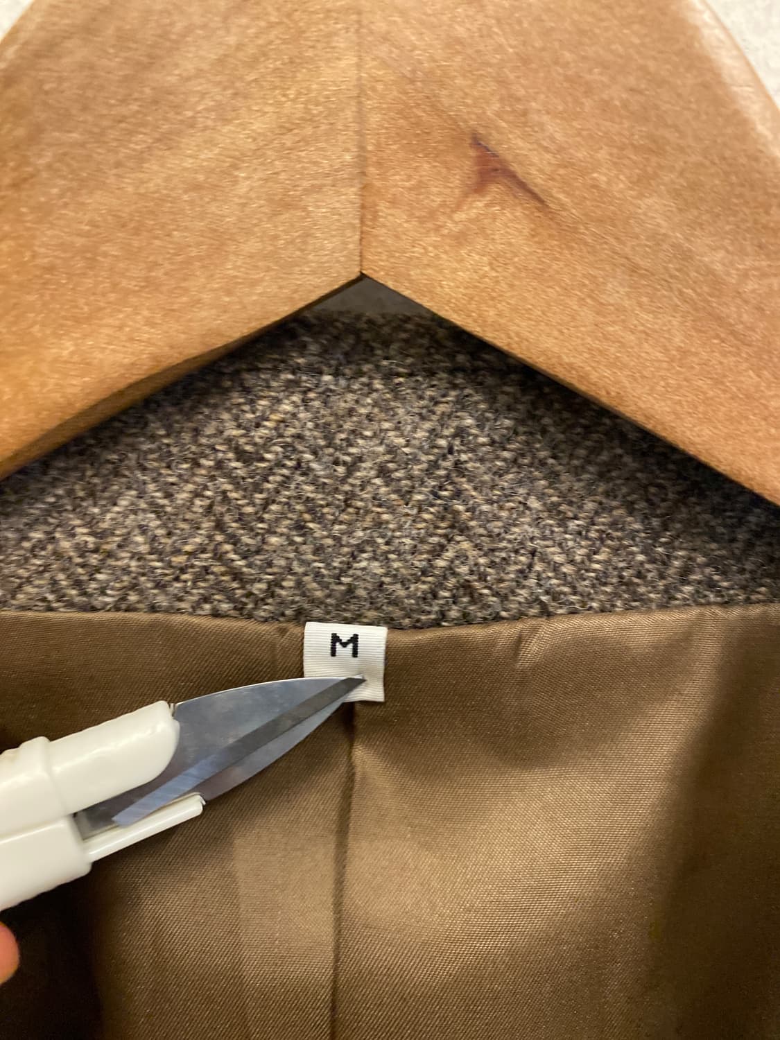 Muji 여성 헤링본 자켓 M 상품이미지3