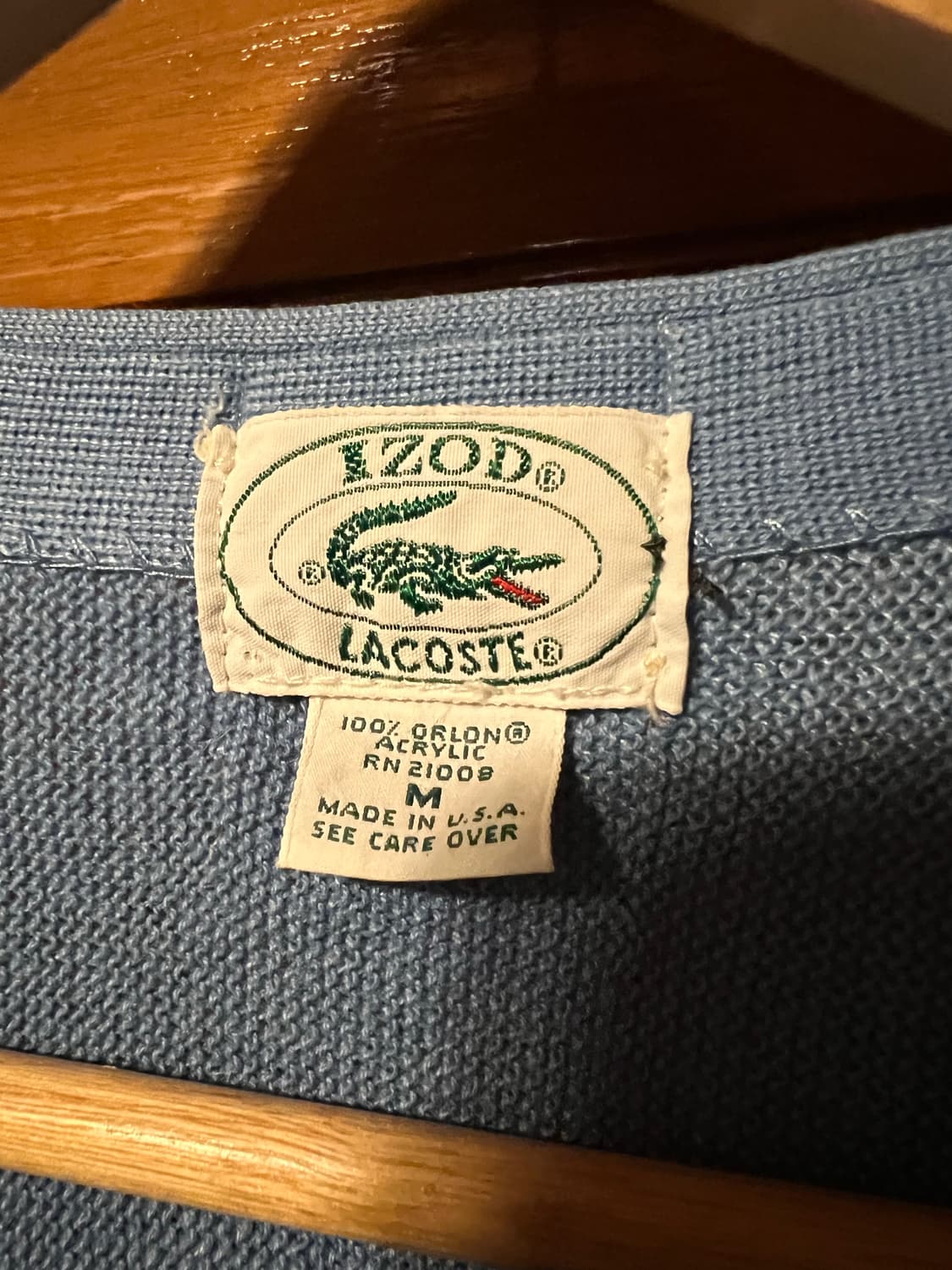 70-80s USA 라코스테 가디건 상품이미지5