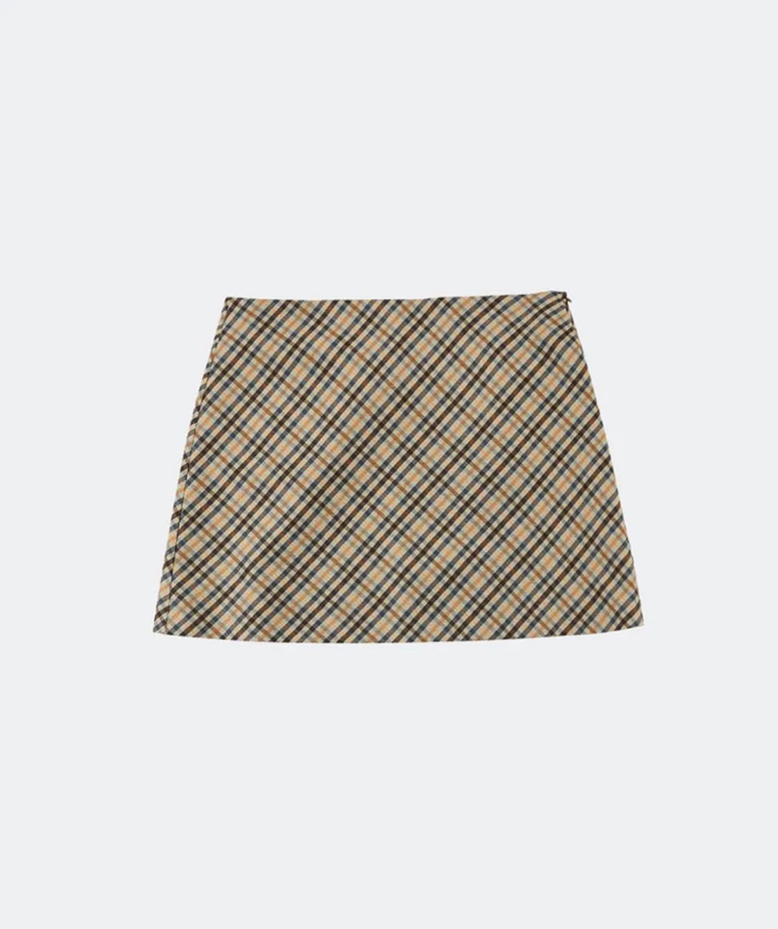 FAD 체크 미니 스커트 상품이미지3