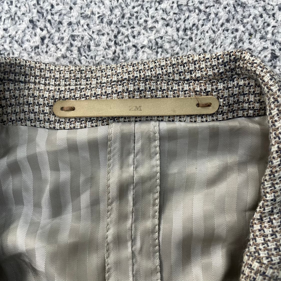 가단52 자라 엘보패치 트위드 자켓 0304S1 상품이미지2