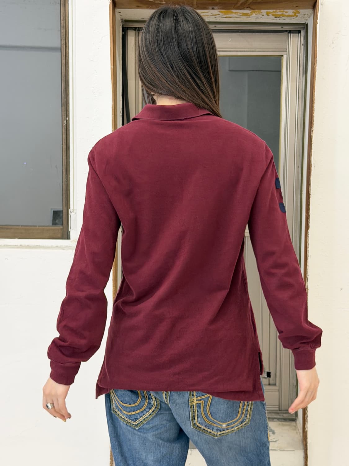 폴로 빅포니 긴팔 티셔츠 버건디 상품이미지6