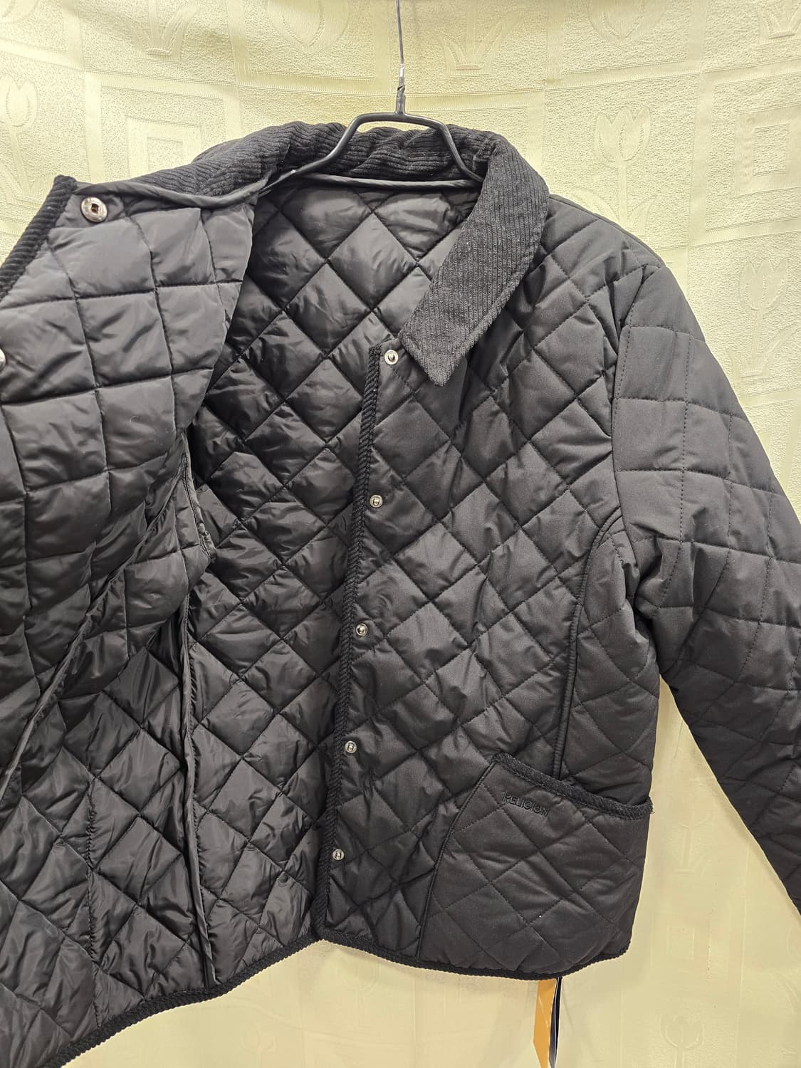 새상품) 릴리전 RELIGION 퀼팅 패딩 자켓 블랙 77~88 상품이미지7