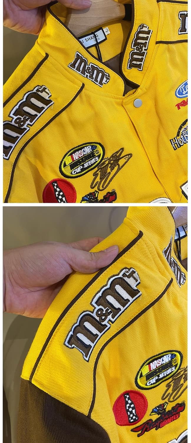 m&m Nascar 레이싱 자켓 빈티지 올드스쿨 스트릿 점퍼 에프원 F1 상품이미지10
