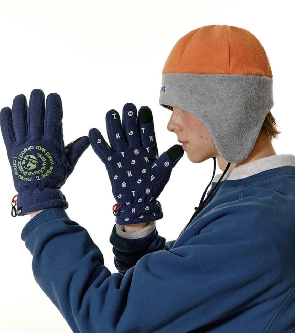 테켓 장갑 Off The Record Gloves - Navy 상품이미지1