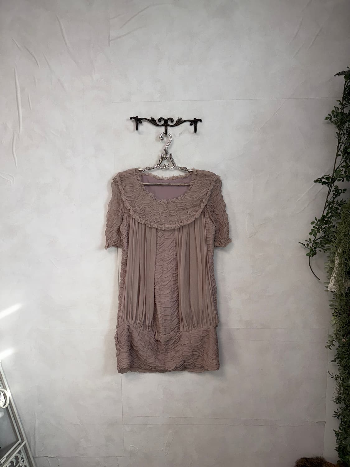 Indi pink fairy shirring ruffle silk ops 상품이미지4