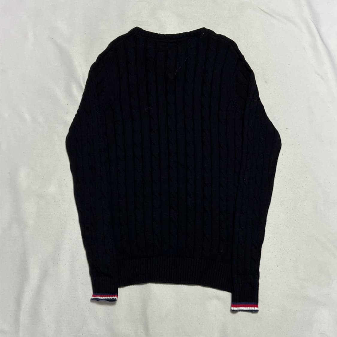 S 타미힐피거 스몰로고 케이블 니트 상품이미지3