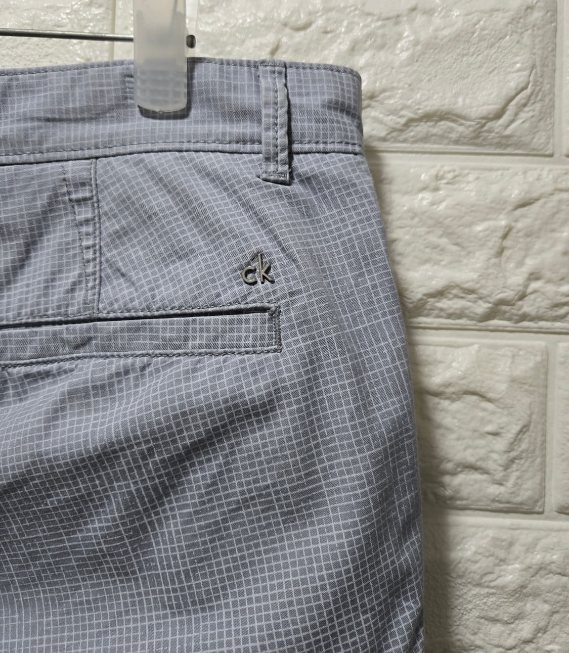 캘빈클라인 체크 치노 반바지 면 반바지 31~32 상품이미지7