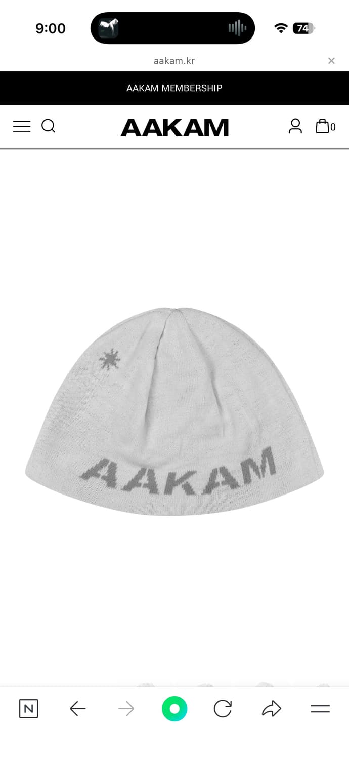 AAKAM 아캄 비니 화이트 상품이미지7