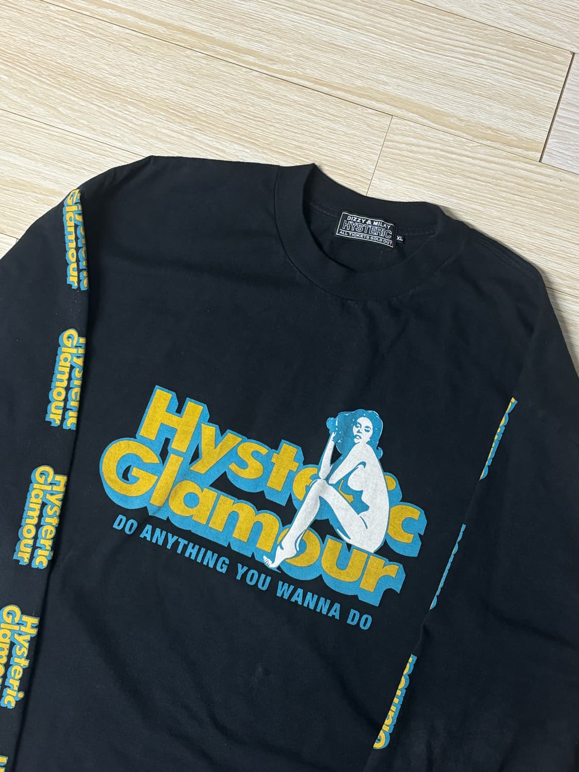 히스테릭 글래머 두 애니띵 롱 슬리브 블랙  상품이미지2