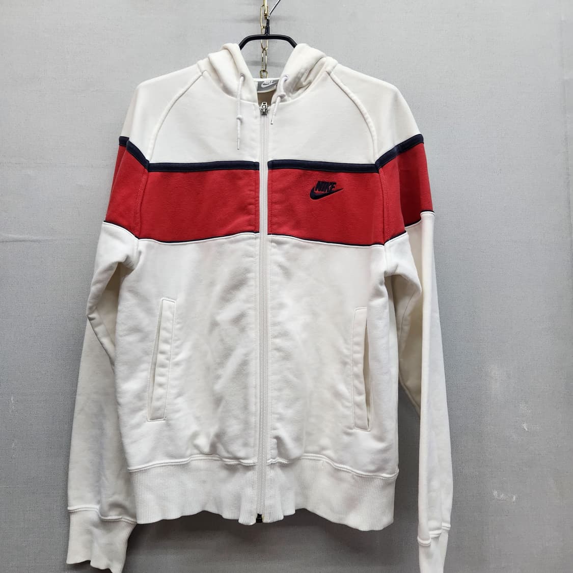 올드스쿨 나이키 배색 로고 후드집업 M(M) 상품이미지1