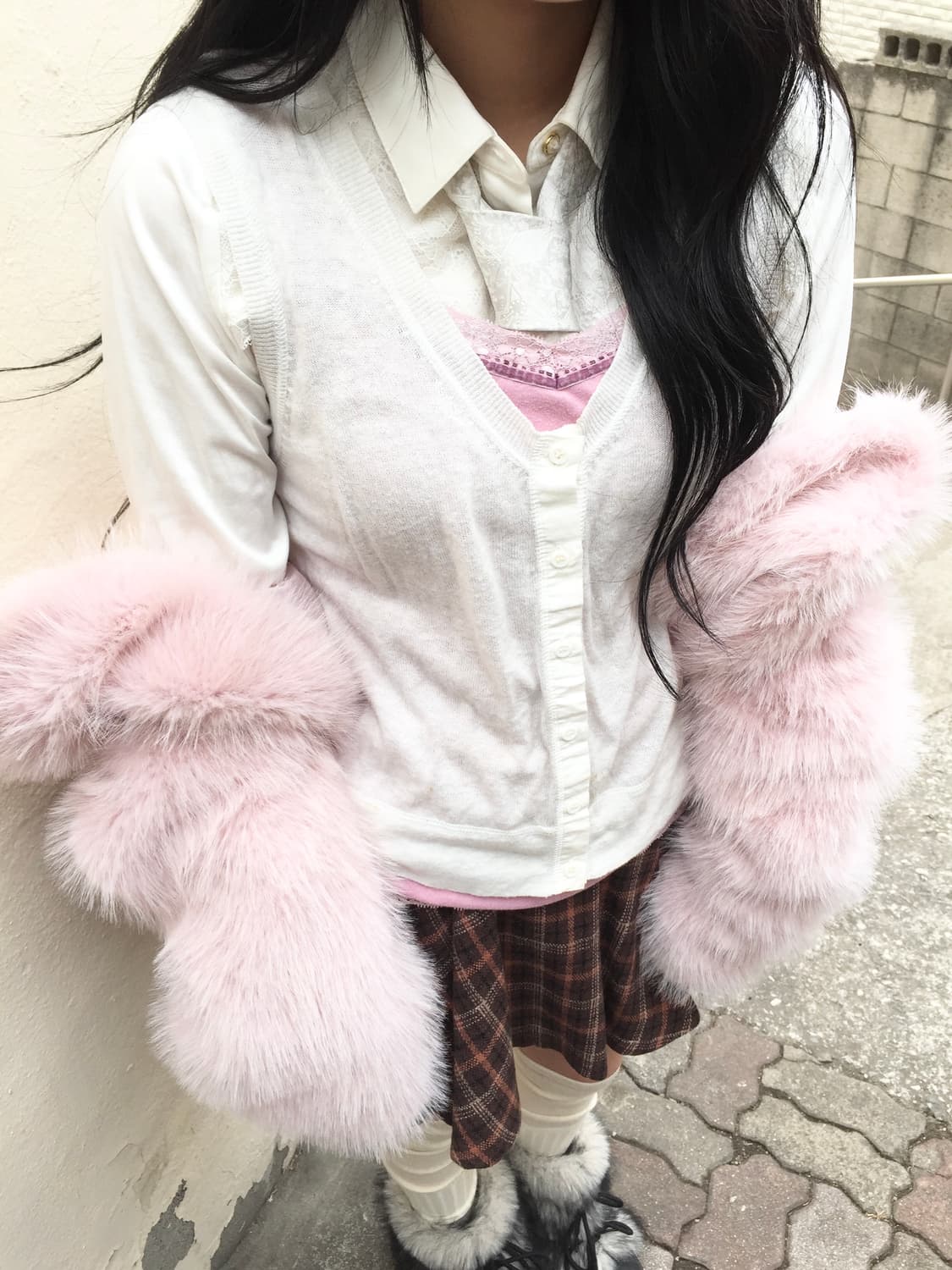 빈티지 딸기초코걸 코디세트 상품이미지4