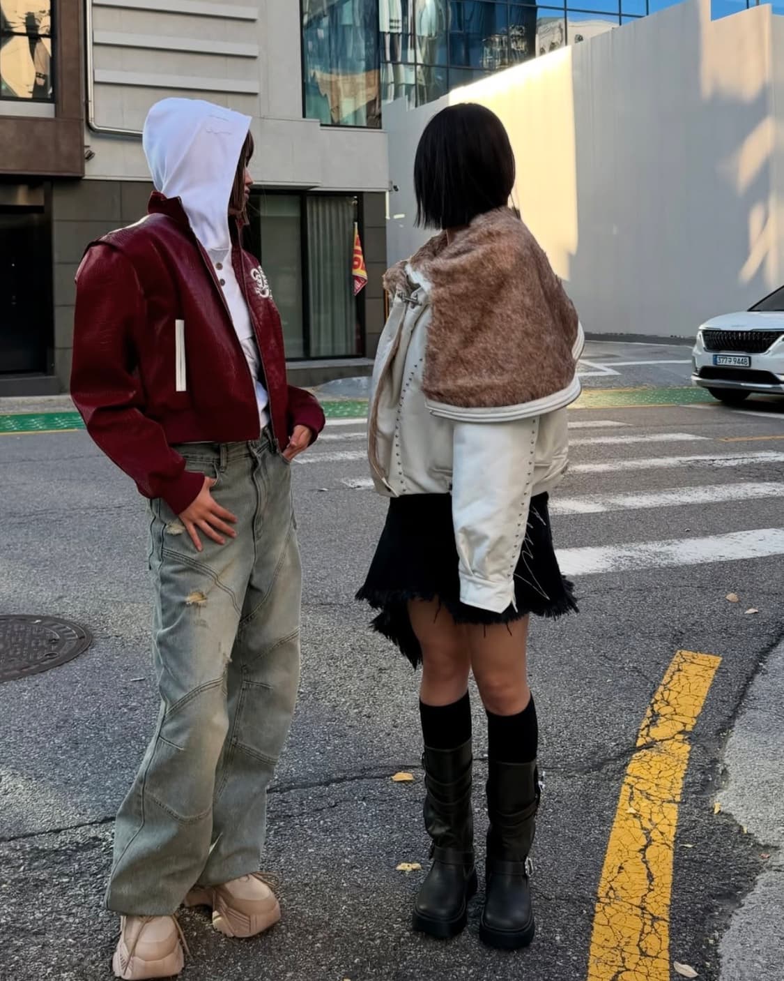 YEEL FOLD OUT HOODIE SHAWL FUR JACKET 상품이미지2