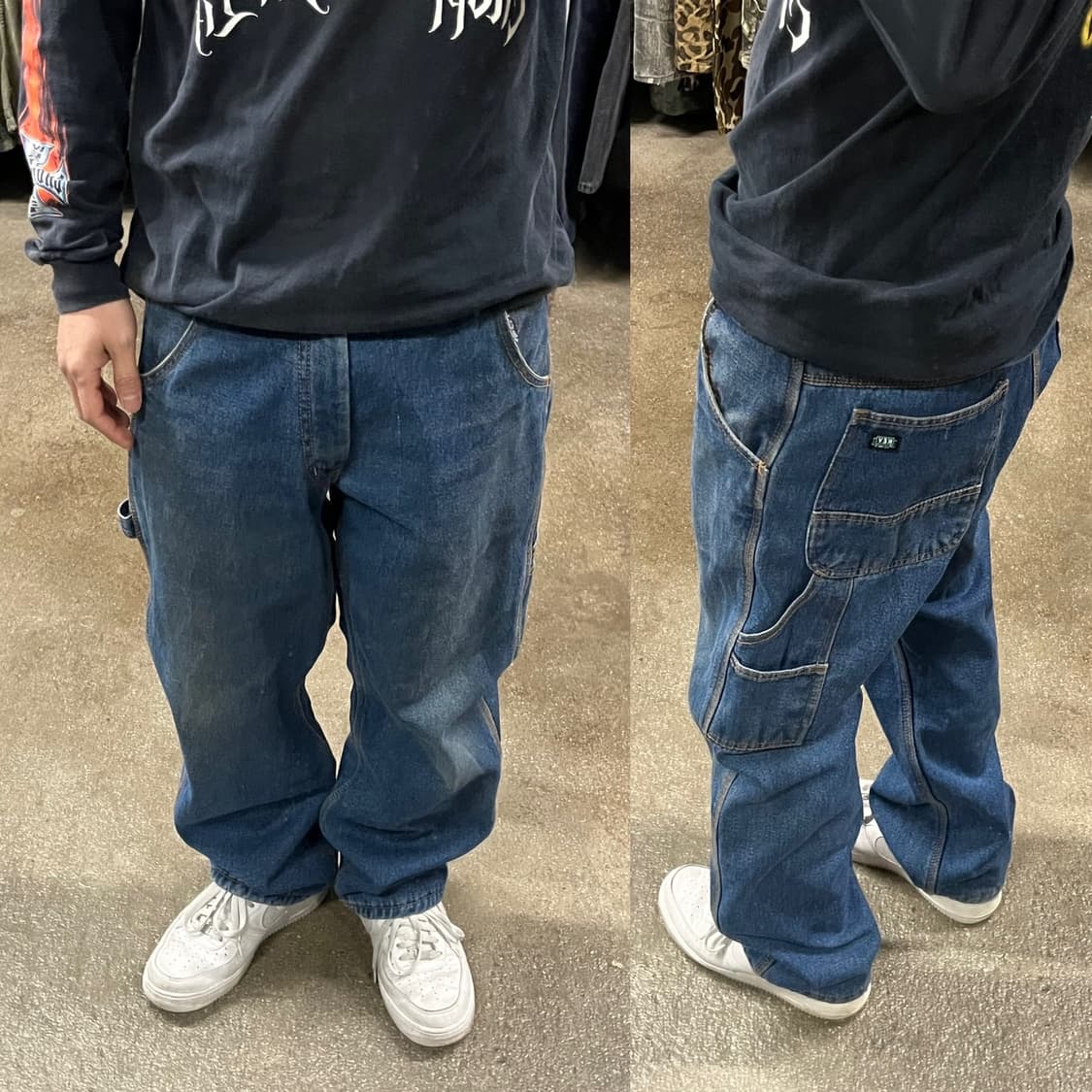 Key 플리스 라인드 데님 카펜터 팬츠 (32“) 상품이미지1