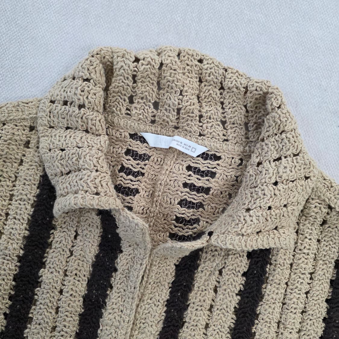 [XL] 자라 스트라이프 코바늘 셔츠 0219J 상품이미지3