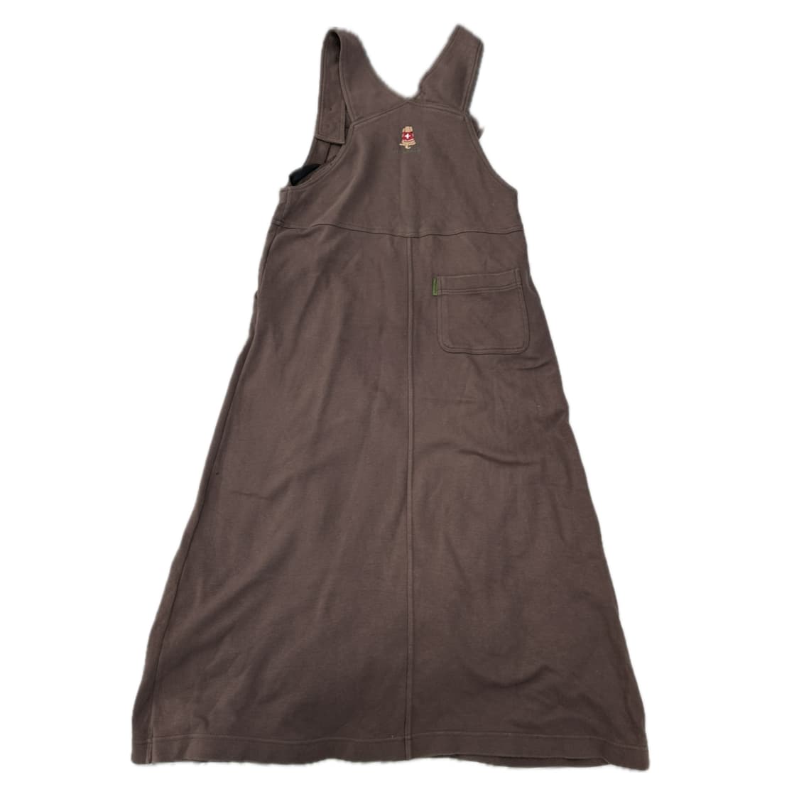 브라운 쭈리 롱치마 멜빵 브라운 러블리 그런지 히피  자수 레터링  상품이미지4