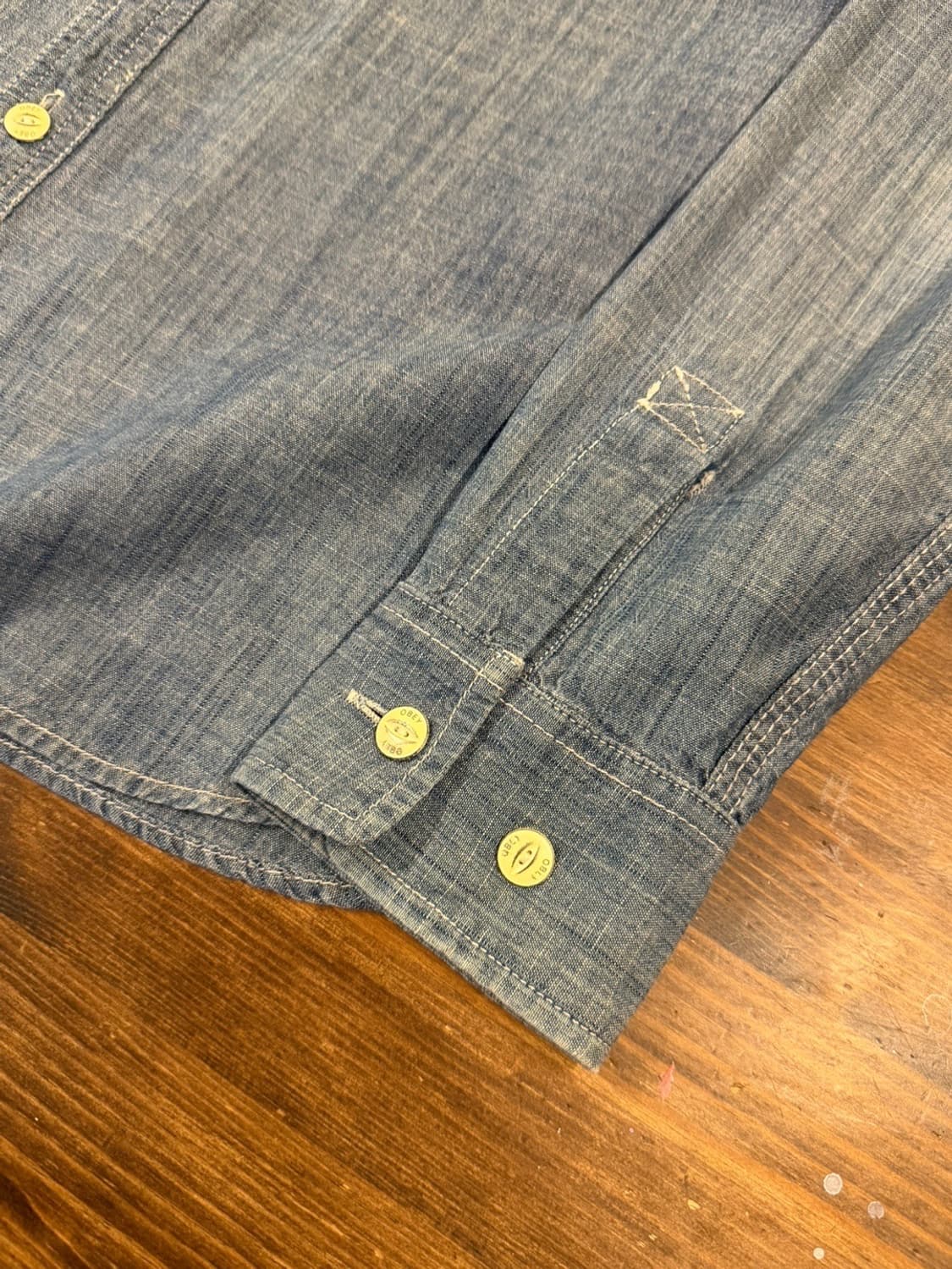 오베이 프로파간다 샴브레이 셔츠 슬림100 상품이미지10