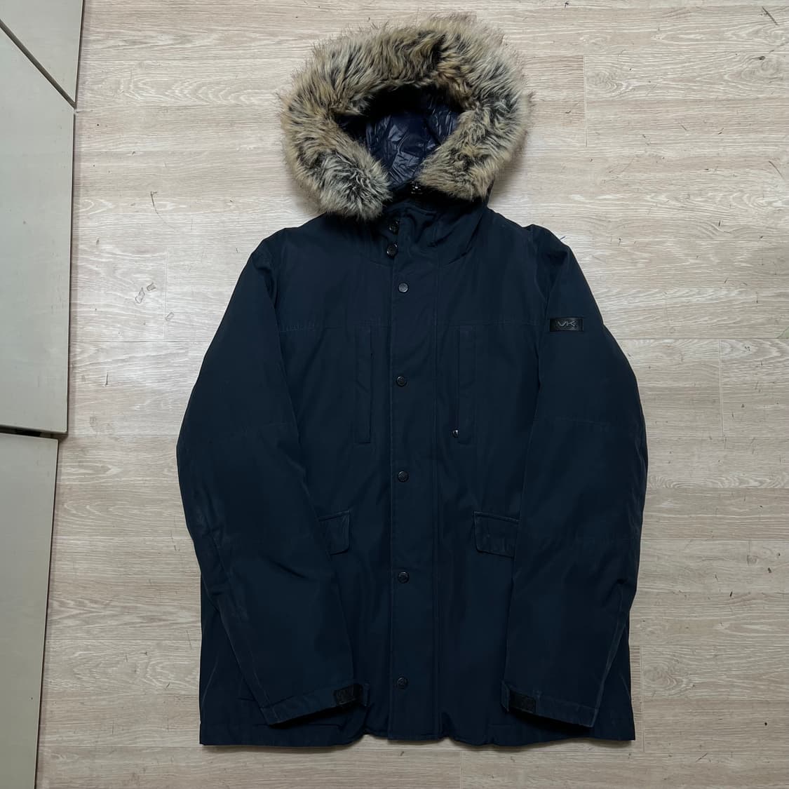 마이클코어스 퍼후드 포켓 야상패딩 점퍼 [네이비] L/100 상품이미지1